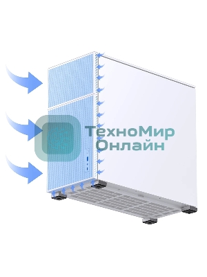 Компьютерный корпус без блока питания Case JONSBO D41 MESH, Midi-Tower, TG, no fan, 1xUSB-A 3.2 + 1xUSB-C 3.2, ATX, mATX белый