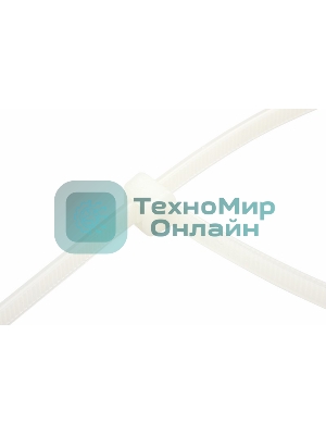 Хомут-стяжка нейлоновая многоразовая Rexant 150x3,5 мм, белая, упаковка 100 шт.