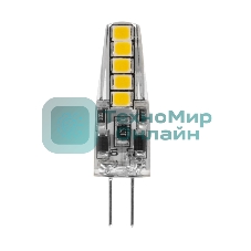 Лампа светодиодная Rexant капсульного типа JC-SILICON G4 220 В 2 Вт 6500 K холодный свет (силикон)