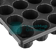 Кассета Россия для рассады, 52x31 см, высота 6 см, 28 ячеек, полистирол 64312