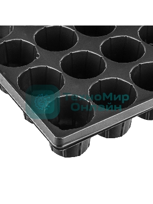 Кассета Россия для рассады, 52x31 см, высота 6 см, 28 ячеек, полистирол 64312