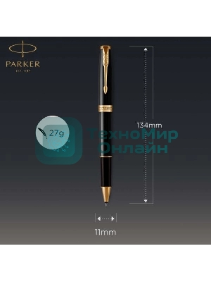 Ручка роллер Parker Sonnet Core T530 (CW1931496) LaqBlack GT F черн. черн. подар.кор.