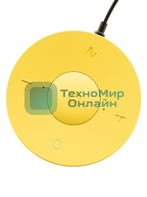 Умная колонка Sber SberBoom Mini, 5Вт, 1.0, мультирум, стереопара, детектор шума, световая индикация, Wi-Fi, Bluetooth 5.0, Салют, желтый