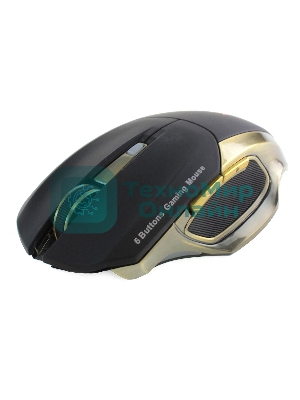 Мышь беспроводная Crown Gaming CMXG-605 черный, 1600 dpi, радиоканал, USB, кнопки - 6