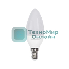 Лампа светодиодная JazzWay PLED-SP C37 9Вт свеча 3000К теплый белый E14 820лм 230В