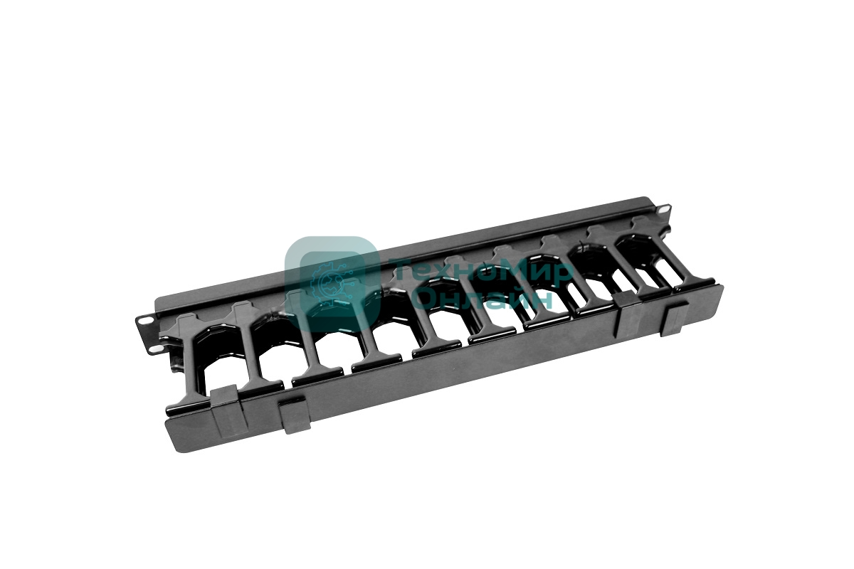 Кабельный органайзер ЦМО горизонтальный с пластиковыми пальцами 19