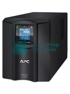 Источник бесперебойного питания APC Smart-UPS C SMC2000I 1300Вт 2000ВА черный