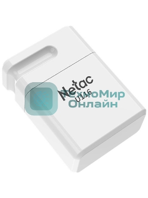 Флешка USB Netac U116 (NT03U116N-016G-20WH), 16Gb, USB 2.0, R/W 70/30, белый
