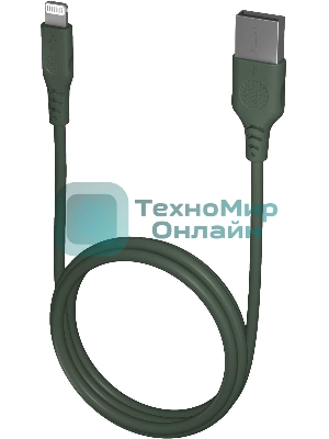 Кабель Vipe VPCBLMFIPVCGRN USB (m)-Lightning (m) 1.2м зеленый