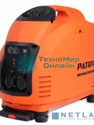 Электрогенератор бензиновый инверторный Patriot 3000il, 3.5 кВт, 63 дБ, 31.5 кг