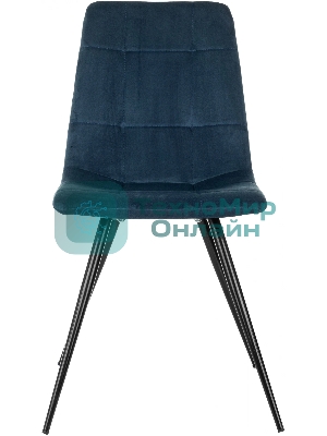 Стул для дома Бюрократ CH-K1_4 комплект 4 шт синий Holland 58 металл черный на ножках