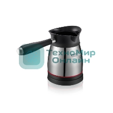 Электрическая турка Centek CT-1098 SS(металл) 0.5л, 1000Вт, нерж.сталь, съемная мягкая ручка