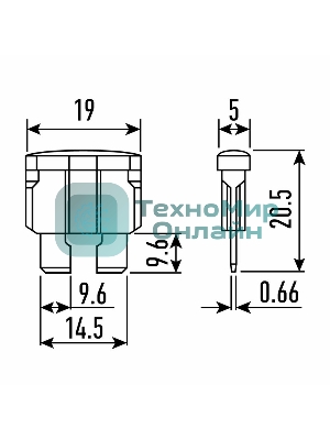 Предохранитель автомобильный Rexant 