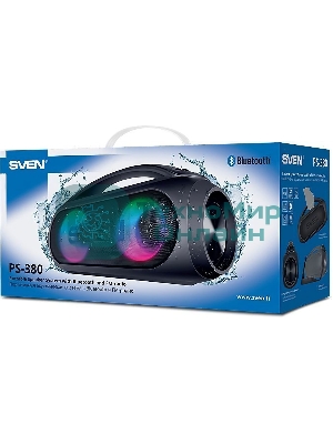 Мобильные колонки SVEN PS-380 2.0 черный