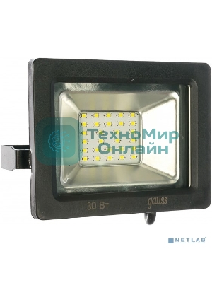 Прожектор светодиодный Gauss LED 30W IP65 6500К черный 1/10
