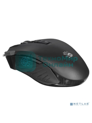 Мышь проводная A4Tech Bloody V9M черный, 4000 dpi, USB, кнопки - 9