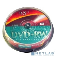 Диск DVD+RW VS (PERFEO) 4.7 Gb, 4x, Cake Box (10), (10/250).