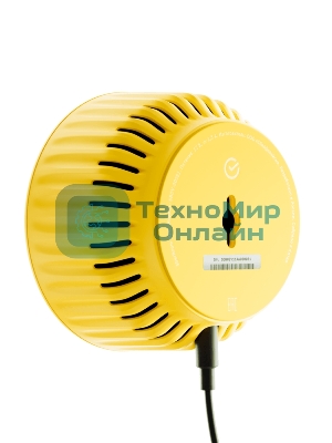 Умная колонка Sber SberBoom Mini, 5Вт, 1.0, мультирум, стереопара, детектор шума, световая индикация, Wi-Fi, Bluetooth 5.0, Салют, желтый