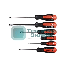 Отвертка MATRIX 13351проф. fusion crv 3компонентная рукоятка antislip 6шт.