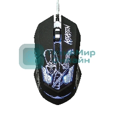 Мышь проводная Qumo Dragon War Assassin M33 черный, 3200 dpi, USB, кнопки - 6