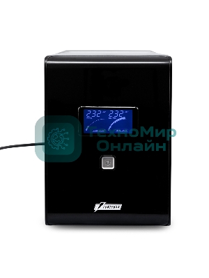 Источник бесперебойного питания Powerman Smart Sine 1500VA/1050W, 220V, Line-Interactive, LCD, Tower, Out: 4xShuko, черный*SmartSine1500