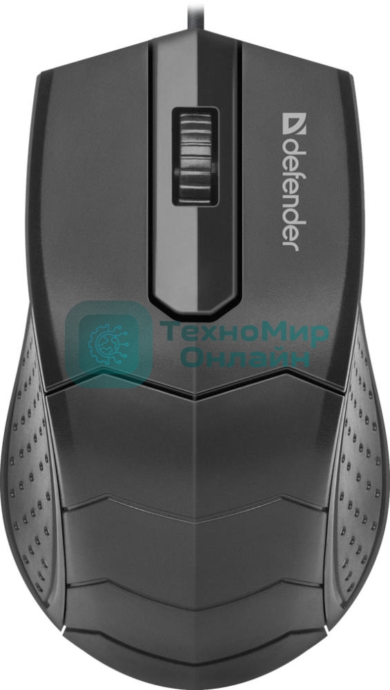 Мышь проводная Defender HIT MB-530 черный, 1000 dpi, USB, кнопки - 3