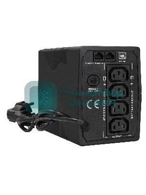 Источник бесперебойного питания ExeGate SpecialPro UNB-600.LED.AVR.4C13.RJ.USB 600VA/360W, LED, AVR, 4*C13, RJ45/11, USB, черный