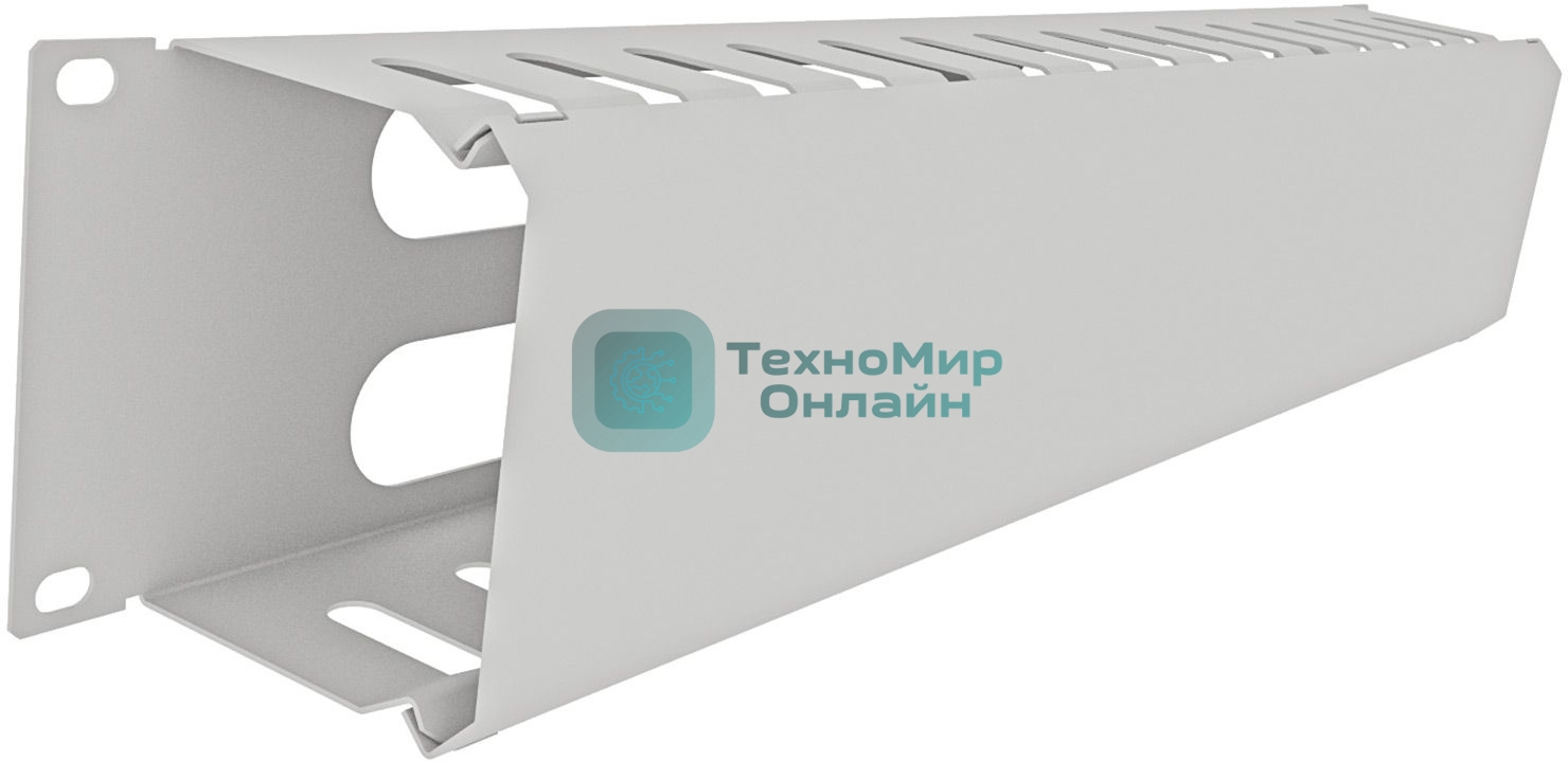 Кабельный органайзер Горизонтальный NTSS NTSS-HORGС-2U-(72) односторонний кольца 2U шир.:19