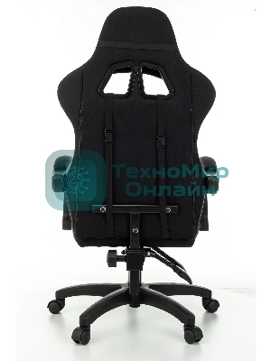 Кресло Zombie Rudger черный, экокожа, 120 кг, механизм качания