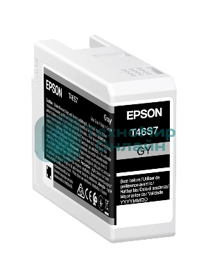 Картридж струйный серый Epson T46S7 для SC-P700
