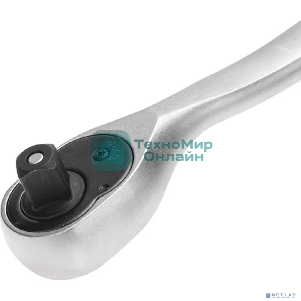 Ключ-трещотка для торцовых головок Kranz 1/2, СrV, 72 зубца