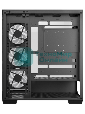 Компьютерный корпус Deepcool CG580 4F черный без БП ATX 6x120мм 3x140мм 2xUSB 3.0 audio bott PSU