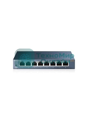 Коммутатор TP-Link SMB TL-SG108 8-port Desktop Gigabit Switch, 8 10/100/1000M RJ45 ports,metal case