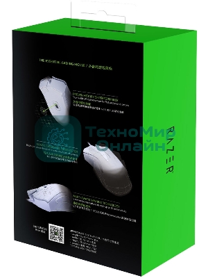 Мышь проводная Razer DeathAdder Essential белый, 6400 dpi, USB, кнопки - 5