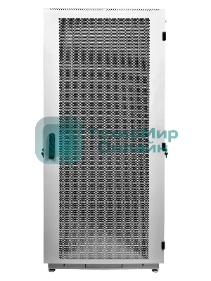 Шкаф телекоммуникационный напольный 42U (600x1000) дверь перф. 2шт, черный