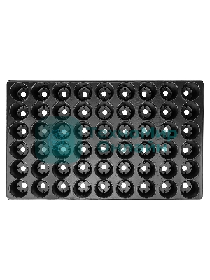 Кассета Россия для рассады, 52x31 см, высота 6 см, 54 ячейки, полистирол 64313