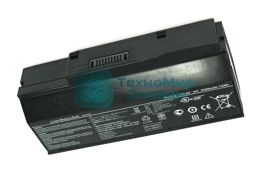 Аккумуляторная батарея для ноутбука Asus G53 14.4V 74Wh черный Orig