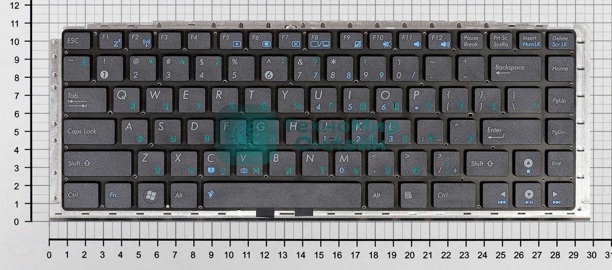 Клавиатура для ноутбука Asus UX30 UX30S черная