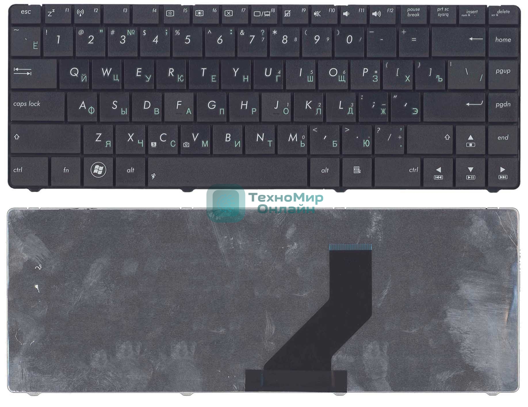 Клавиатура для ноутбука Asus K45D черная