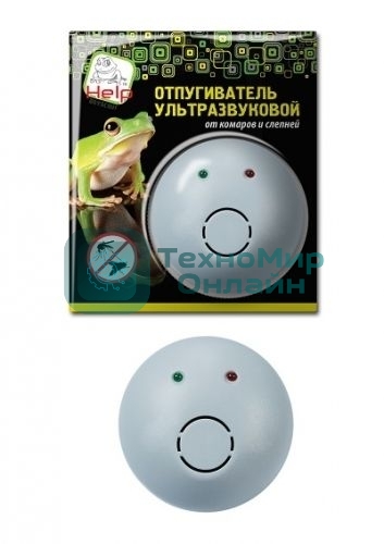 Отпугиватель HELP комаров и слепней ультразвуковой 220 В, 10 х 10 х 4,5 см