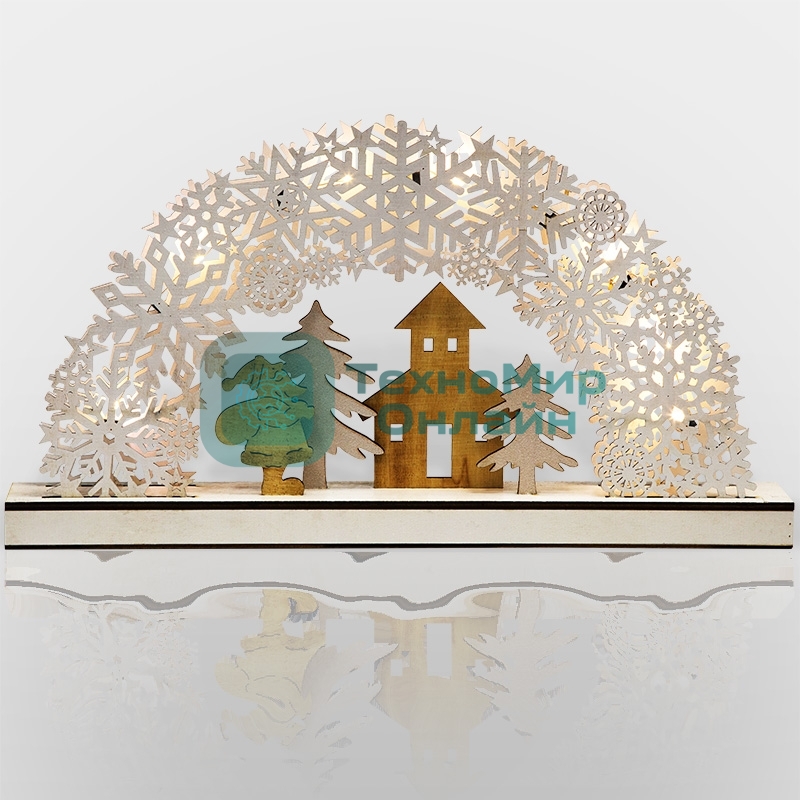 Деревянная фигурка с подсветкой 