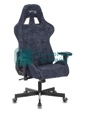 Кресло Бюрократ VIKING KNIGHT LT27 FABRIC синий, ткань, 120 кг, механизм качания