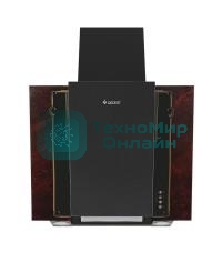 Вытяжка наклонная Gefest ВО 3603 К55 черный/красный мрамор, 60 см, 550 куб. м/ч, 76 дБ