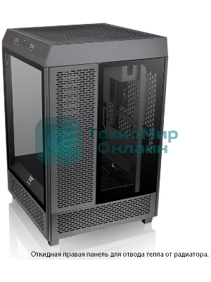 Компьютерный корпус Thermaltake The Tower 500 черный без БП ATX 1x120мм 3x140мм 4xUSB 3.0 2xUSB3.1 audio bott PSU