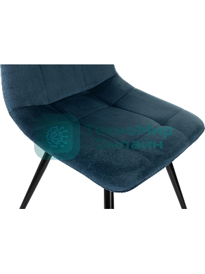 Стул для дома Бюрократ CH-K1_4 комплект 4 шт синий Holland 58 металл черный на ножках