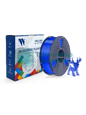 Филамент NVPrint PLA Transparent Blue для 3D печати диаметр 1.75мм длина 330 метров масса 1 кг