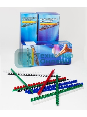 Пружины для переплета пластиковые Office Kit 16 мм (на 111-130 листов) белый (100 шт) (BP2051)