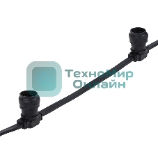 Гирлянда Neon-night Белт Лайт 2жил. 2х2.5 черный провод шаг 40 см 220В IP54 (уп. 100м)