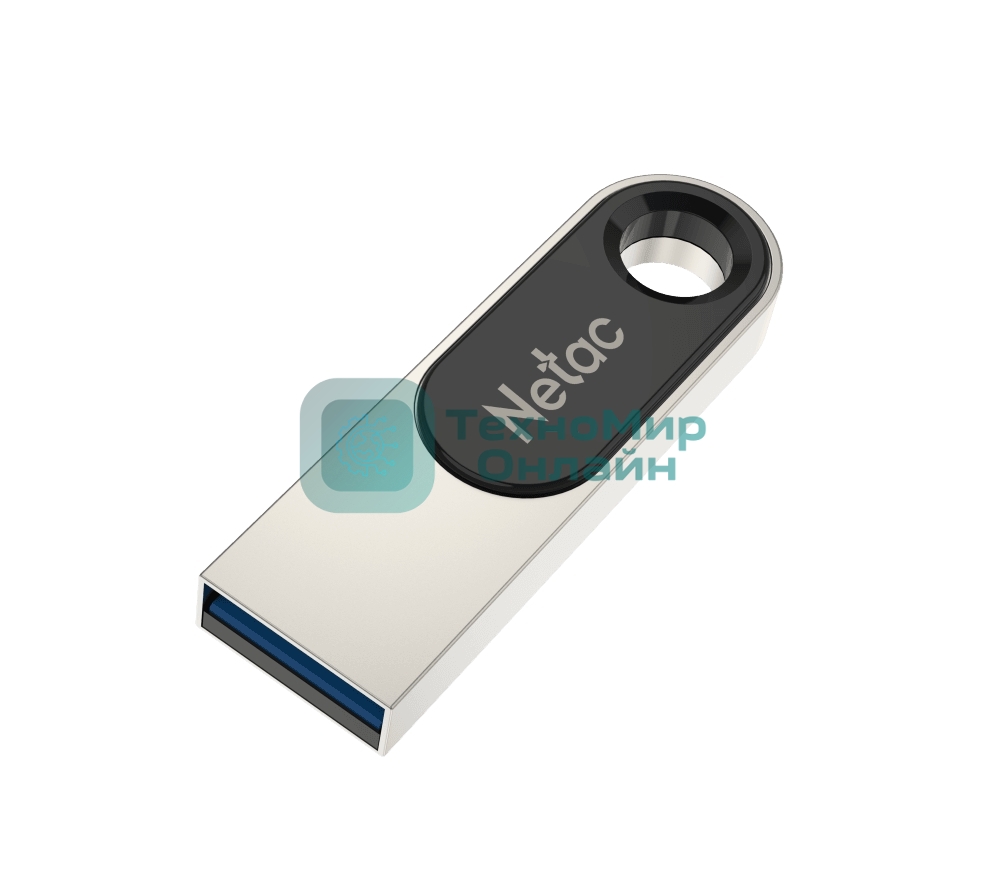 Флешка USB Netac U278 (NT03U278N-032G-20PN), 32Gb, USB 2.0, R/W 50/10, серебристый/черный