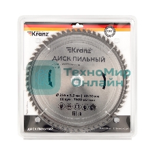 Диск пильный Kranz 255 мм х 60 зуб х 32/30 мм